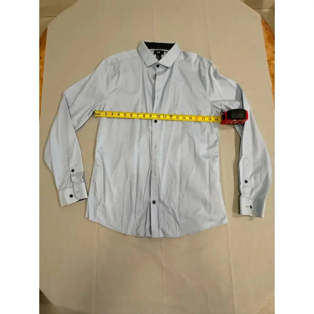 h&m men's slim fit dress shirt Men's Slim-Fit Dress Shirts | Stretch & Muscle-Fit